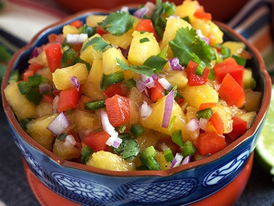 Easy Peach Salsa